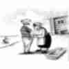 Карикатура про золоту рибку вульгарна