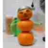 Смішне фото про мандарин та сніговика