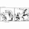 Карикатура про дітей, лікарів, а (літеру) чорна